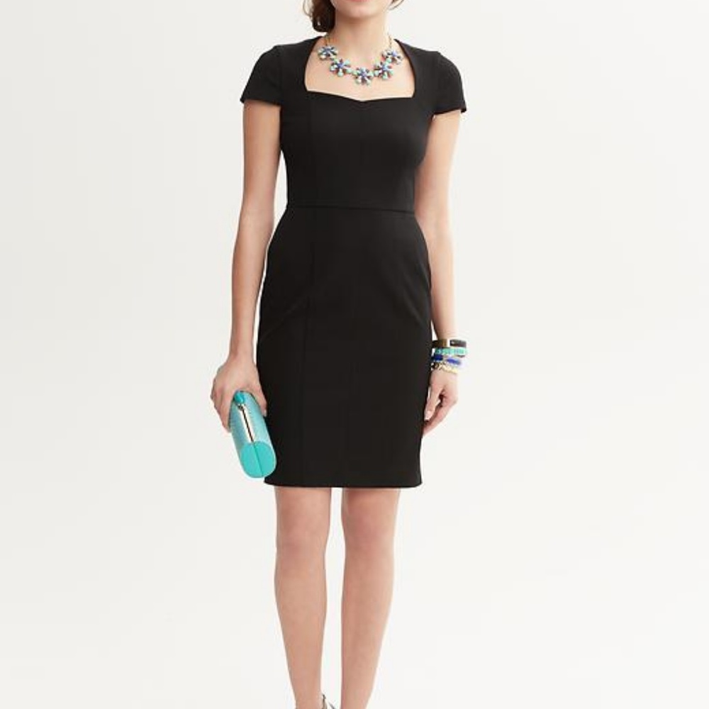 Banana Republic Sloan Dress 0p Black